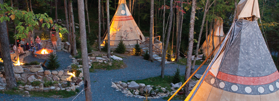 teepees at Eagles Nest